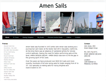 Tablet Screenshot of amensails.com
